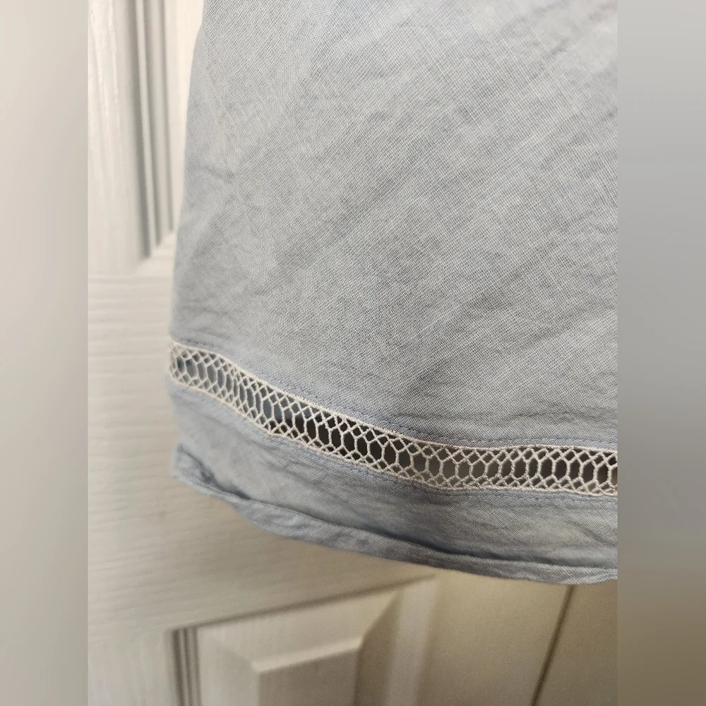 Victoria's Secret Light Blue Lace Trim Sleep Chemise Nightgown XL - Picture 7 of 10